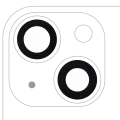 Back Camera Lens (Glass Only) With Adhesive Compatible For iPhone 13 / 13 Mini (2 Piece Set) (Aftermarket Plus)