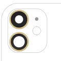 Back Camera Lens With Bracket  & Bezel Compatible For iPhone  11 ( 2 Piece) (Real Sapphire / Premium) (Yellow)