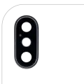 Back Camera Lens With Bracket & Bezel Compatible For iPhone XS / XS Max (Space Gray) (Real Sapphire l Premium)
