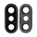 Back Camera Lens With Bracket & Bezel Compatible For iPhone XS / XS Max (Silver)