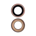 Back Camera Lens Compatible For iPhone 6S (Rose Gold) (10 Pack)