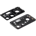 Back Camera Lens With Bracket / Bezel Compatible Fo Xiaomi 12T (2 Piece Set) (Black)