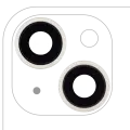 Back Camera Lens With Bracket & Bezel Compatible For iPhone 14 / 14 Plus (2 Piece Set) (Aftermarket Plus) (Starlight)