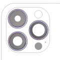 Back Camera Lens With Bracket & Bezel Compatible For iPhone 14 Pro / 14 Pro Max (Deep Purple) (3 Piece Set) (Premium)