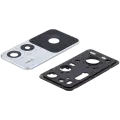 Back Camera Lens With Bracket / Bezel Compatible Fo Xiaomi 12T (2 Piece Set) (Silver)