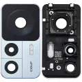 Back Camera Lens With Bracket / Bezel Compatible Fo Xiaomi 12T (2 Piece Set) (Blue)