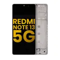 OLED Assembly With Frame Compatible For Xiaomi Redmi Note 13 5G (Refurbished) (White)