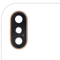 Back Camera Lens With Bracket & Bezel Compatible For iPhone XS / XS Max (Gold) (Real Sapphire l Premium)