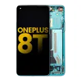 OLED Assembly With Frame Compatible For OnePlus 8T (Refurbished) (Aquamarine Green)