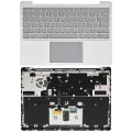 Top Case Assembly With Touchpad And Keyboard Compatible For Microsoft Surface Laptop Go (1943) (Silver) (US Keyboard)