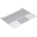 Top Case Assembly With Touchpad And Keyboard Compatible For Microsoft Surface Laptop Go (1943) (Silver) (US Keyboard)