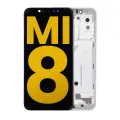 OLED Assembly With Frame Compatible For Xiaomi Mi 8 (Refurbished) (White)