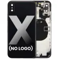Back Housing W/ Small Components Pre-Installed Compatible For iPhone X (No Logo) (Aftermarket Plus) (Space Gray)