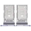 Dual Sim Card Tray Compatible For Samsung Galaxy S25 / S25 Plus (Premium) (Iceblue)