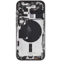 Back Housing W/ Small Pre-Installed Compatible For iPhone 15 Pro (US Version) (Used OEM Pull: Grade B) (Black Titanium)