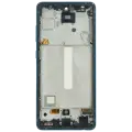 OLED Assembly With Frame Compatible For Samsung Galaxy A52 4G (A525 / 2021) / A52 5G (A526 / 2021) / A52S 5G (A528 / 2021) (6.36") (Aftermarket Plus) (Awesome Blue)