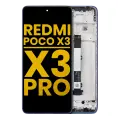 LCD Assembly With Frame Compatible For Xiaomi Redmi Poco X3 / X3 Pro (Refurbished) (Frost Blue)