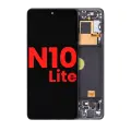 OLED Assembly With Frame Compatible For Samsung Galaxy Note 10 Lite (Aftermarket Plus) (Aura Black)