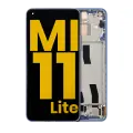 OLED Assembly With Frame Compatible For Xiaomi Mi 11 Lite (Refurbished) (Bubblegum Blue)
