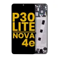 LCD Assembly With Frame Compatible For Huawei P30 Lite (2019) / Nova 4e (4GB RAM) (Refurbished) (Midnight Black)
