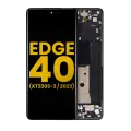 OLED Assembly With Frame Compatible For Motorola Moto Edge 40 (XT2303-3 / 2023) (Refurbished) (Eclipse Black)