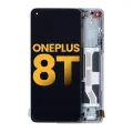 OLED Assembly With Frame Compatible For OnePlus 8T (Refurbished) (Lunar Silver)
