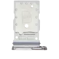 Dual Sim Card Tray Compatible For Samsung Galaxy S25 / S25 Plus (Premium) (White)