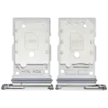 Dual Sim Card Tray Compatible For Samsung Galaxy S25 / S25 Plus (Premium) (White)
