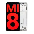 OLED Assembly With Frame Compatible For Xiaomi Mi 8 (Aftermarket Plus) (White)