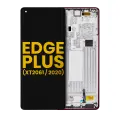 OLED Assembly With Frame Compatible For Motorola Moto Edge Plus (XT2061 / 2020) (Refurbished) (Smokey Sangria)