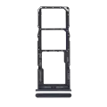 Dual Sim Card Tray Compatible For Samsung Galaxy A12 (A125 / 2020) (Black)