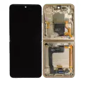 Inner OLED Assembly With Frame Compatible For Samsung Galaxy Z Flip 4 5G (US & International) (Service Pack) (Gold)