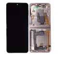 Inner OLED Assembly With Frame Compatible For Samsung Galaxy Z Flip 4 5G (US & International) (Service Pack) (Pink Gold)
