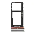 Dual Sim Card Tray Compatible For Motorola One Fusion Plus (XT2067 / 2020) (Silver)