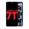OLED Assembly With Frame Compatible For OnePlus 7T (Aftermarket Plus) (Glacier Blue)