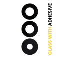 Back Camera Lens (Glass Only) With Adhesive Compatible For Samsung Galaxy A15 4G (A155 / 2023) / A15 5G (A156 / 2023) (3 Piece Set)