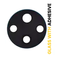 Back Camera (Ultra Wide / Depth / Macro) Lens (Glass Only) With Adhesive Compatible For Honor 50 Pro
