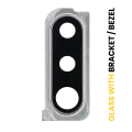 Back Camera Lens With Bracket / Bezel Compatible For Samsung Galaxy A30s (A307 / 2019) (Silver)