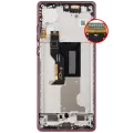 OLED Assembly With Frame Compatible For Motorola Moto Edge 50 Fusion 5G (XT2429 / 2024) (Refurbished) (Hot Pink)