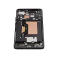 OLED Assembly With Frame Compatible For Motorola Moto Edge 50  (XT2407-3 / 2024) (Refurbished) (Koala Gray)