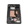 OLED Assembly With Frame Compatible For Motorola Moto Edge 50  (XT2407-3 / 2024) (Refurbished) (Koala Gray)