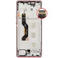OLED Assembly With Frame Compatible For Motorola Moto G85 (XT2427-3 / 2024) (Refurbished) (Magenta)