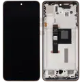 OLED Assembly With Frame Compatible For Motorola Moto Edge 50 Neo (XT2409-3 / 2024) (Refurbished) (Latte)