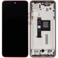 OLED Assembly With Frame Compatible For Motorola Moto Edge 50 Neo (XT2409-3 / 2024) (Refurbished) (Poinciana)