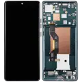 OLED Assembly With Frame Compatible For Motorola Moto Edge 50  (XT2407-3 / 2024) (Refurbished) (Jungle Green)