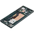 OLED Assembly With Frame Compatible For Motorola Moto Edge 50  (XT2407-3 / 2024) (Refurbished) (Jungle Green)