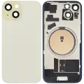 Back Glass w/ MagSafe Magnet For iPhone 15 (Aftermarket)  (No Logo) (Yellow)