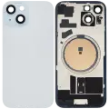 Back Glass w/ MagSafe Magnet For iPhone 15 (Aftermarket) (Blue) (No Logo)