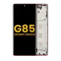 OLED Assembly With Frame Compatible For Motorola Moto G85 (XT2427-3 / 2024) (Refurbished) (Magenta)