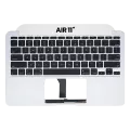 Top Case With Keyboard With Microphone Compatible For MacBook Air 11" (A1465 / Mid 2013 / Early 2014 / Early 2015) (US English) (Used OEM Pull: Grade New)